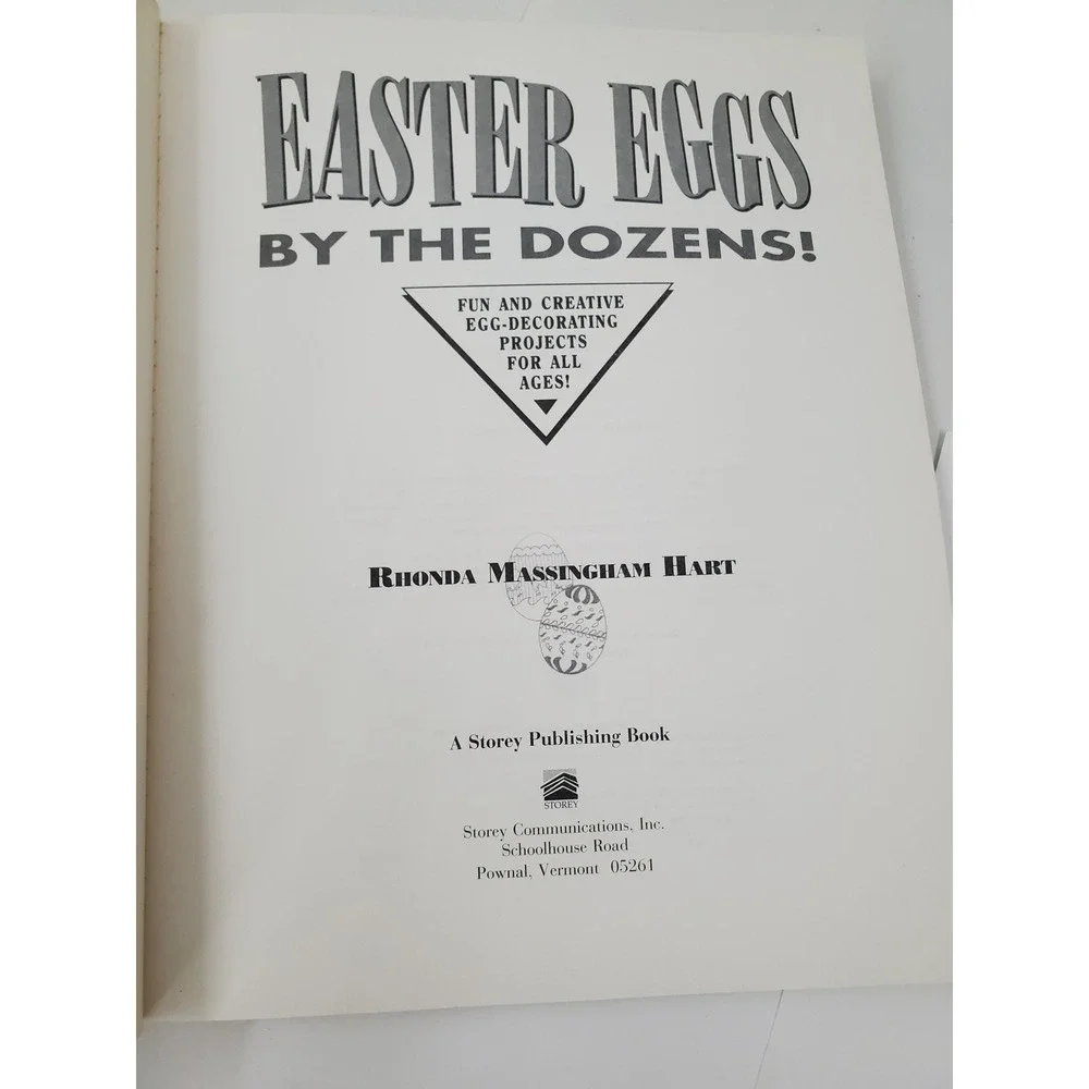 Easter Eggs by the Dozens Rhonda Hart Craft Book 1993 Storey Publishing